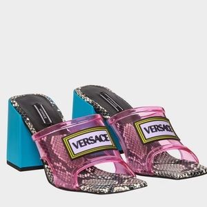 Vintage Versace Logo Sandals